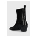 Kožené kotníkové boty Vagabond Shoemakers ALINA dámské, černá barva, na podpatku, 5421.201.20