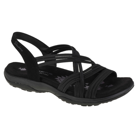 ČERNÉ DÁMSKÉ SANDÁLY SKECHERS REGGAE SLIM SIMPLY STRETCH SANDALS Černá