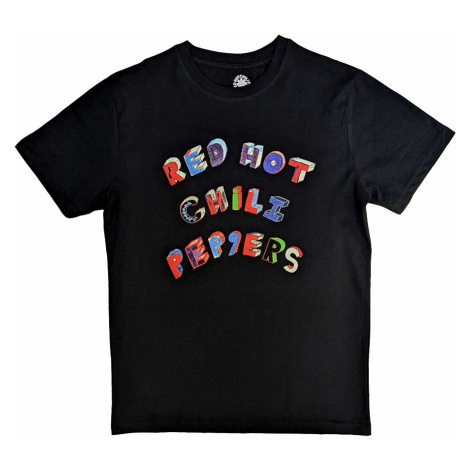 Red Hot Chili Peppers tričko, Colourful Letters Black, pánské RockOff