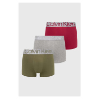 Boxerky Calvin Klein Underwear 3-pack pánské, zelená barva