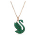 Swarovski Něžný bronzový náhrdelník s Labutí Iconic Swan 5650067