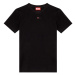 Tričko diesel t-reg-microdiv t-shirt černá
