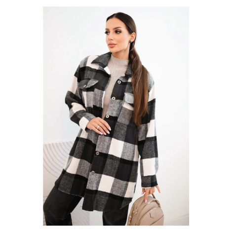 Dámská kostkovaná košile grafitová