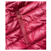 Oboustranná červená dámská bunda "beránek" (H-989-25)