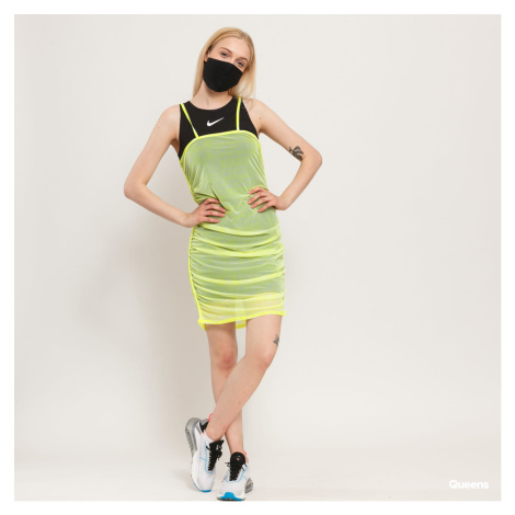 Nike W NSW Indio Dress neon žlutozelené / černé