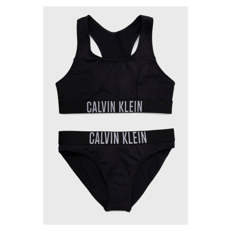 Dětské plavky Calvin Klein Jeans černá barva