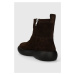 Semišové boty Vagabond Shoemakers JANICK dámské, hnědá barva, na plochém podpatku, zateplené, 56