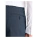 Tmavě modré pánské kostkované společenské kalhoty Celio Gogabinfun