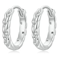 GRACE Silver Jewellery Stříbrné náušnice se zirkony Elia - stříbro 925/1000 E-BSE689/204 Stříbrn