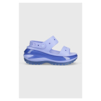 Pantofle Crocs Classic Mega Crush Sandal dámské, fialová barva, na platformě, 207989, 207989.5Q6