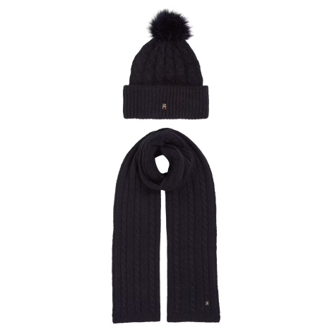 Tommy Hilfiger Dámská sada - čepice a šála AW0AW17158DW6