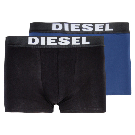 Pánské černé a modré boxerky Diesel - set 2 ks