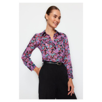 Trendyol Multi Color Floral Pattern Woven Shirt