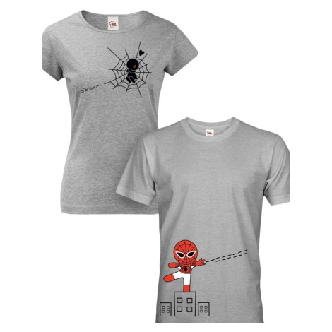 Párová trička s marvel hrdinou Spider Manem. Trička pro zamilované. BezvaTriko