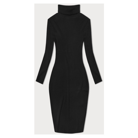 Černé tužkové šaty s rolákem (MM98015) New Collection
