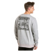 Meatfly pánská mikina Pizza Crewneck Grey Heather | Šedá