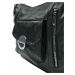 Velký černý kabelko-batoh 2v1 s kapsami