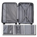 Konofactory Černý prémiový plastový kufr s TSA zámkem "Majesty" - M (35l), L (65l), XL (100l)