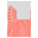 Dívčí šaty zippy oranžová barva, mini