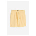 H & M - Teplákové šortky Regular Fit - žlutá
