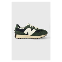 Sneakers boty New Balance 327 zelená barva, U327WVD