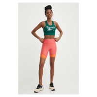 Běžecké šortky Mizuno Impulse Core oranžová barva, high waist, J2GBB206