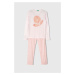 Dětské pyžamo United Colors of Benetton růžová barva