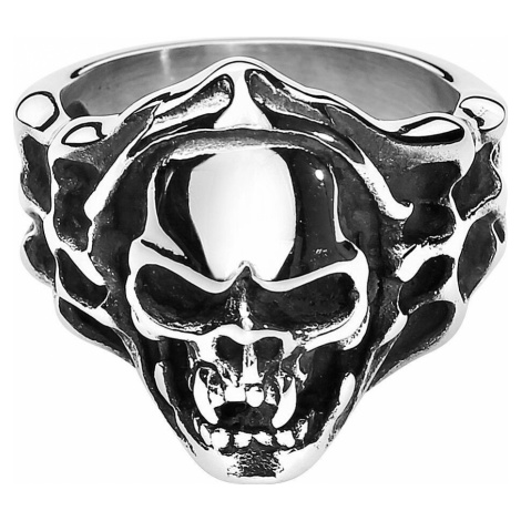 etNox hard and heavy Evil Skull Prsten standard