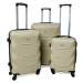 Rogal Zlatá sada 3 luxusních skořepinových kufrů "Luxury" - M (35l), L (65l), XL (100l)