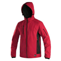CXS DURHAM Pánská softshellová bunda červeno - černá 123007226097