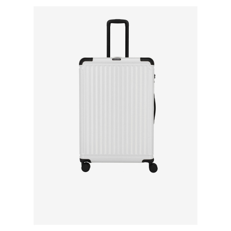 Bílý cestovní kufr Travelite Cruise 4w L