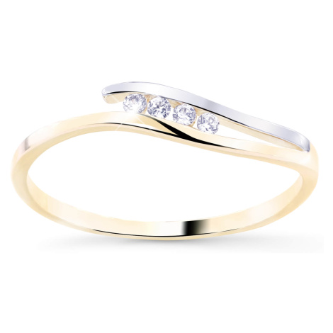 Cutie Diamonds Krásný bicolor prsten ze zlata s brilianty DZ8026-00-X-1 Cutie Jewellery