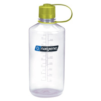 Láhev Nalgene Narrow Mouth 1000 ml Clear with Green Clos