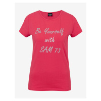 Tmavě růžové dámské tričko SAM 73 Renee