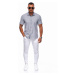 Men's shirt with short sleeves K676 - grey