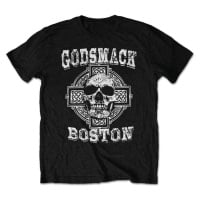 Godsmack Tričko Boston Skull Unisex Black