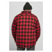 Pánská košile // Urban classics Padded Check Flannel Shirt black/red