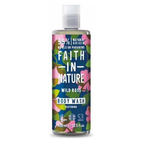 Faith in Nature Sprchový gel Divoká růže 400 ml