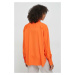 Košile Calvin Klein dámská, oranžová barva, relaxed, s klasickým límcem