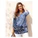 jiná značka MIAMODA tričko se vzorem a aplikací Barva: Modrá, Mezinárodní
