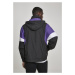 Bunda Urban Classics Light 3-Tone Pull Over Jacket - black/ultraviolet/white