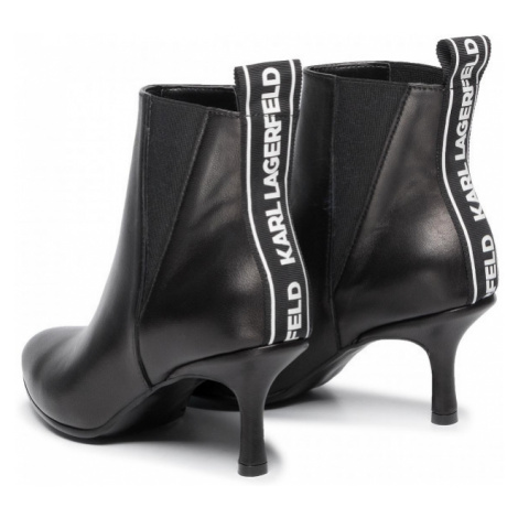 Kotníková Obuv Karl Lagerfeld Pandora Gusset Ankle Boot - Černá