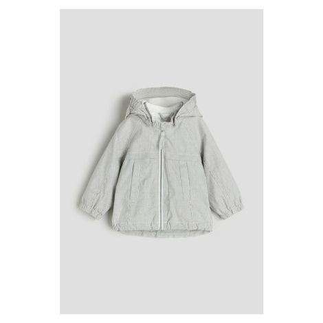 H & M - Bavlněná bunda's kapucí - šedá H&M