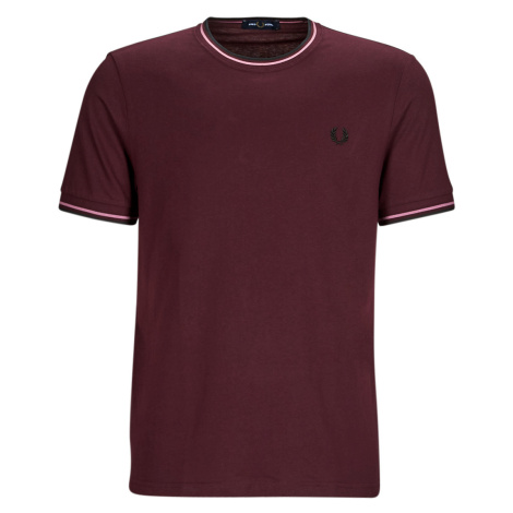 Fred Perry TWIN TIPPED T-SHIRT Bordó