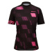 SANTINI Cyklistický dres s krátkým rukávem - FIBRA MTB - růžová/černá