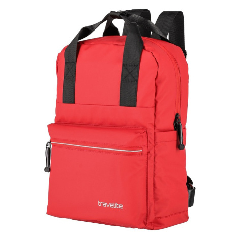 Travelite Basics Canvas Backpack Red