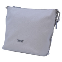 BRIGHT Dámská kožená kabelka Bílá, 22 x 14 x 20 (BR23-ST4101-15DOL)