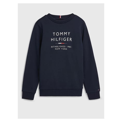 Tmavě modrá klučičí mikina Tommy Hilfiger