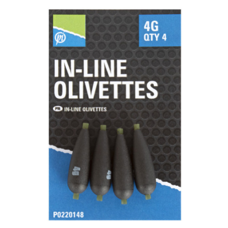 Preston innovations olůvka inline olivettes 4 ks - 5 g Preston Inovations