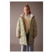 DEFACTO Girl's Water Repellent Hooded Long Coat